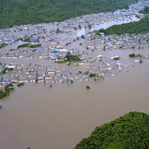 静岡水害フェイク画像